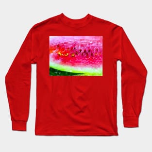 Watercolor Melon Long Sleeve T-Shirt